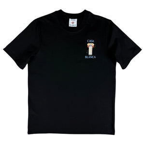 Casablanca Black Cotton T-Shirt