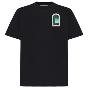 Casablanca Black Cotton T-Shirt