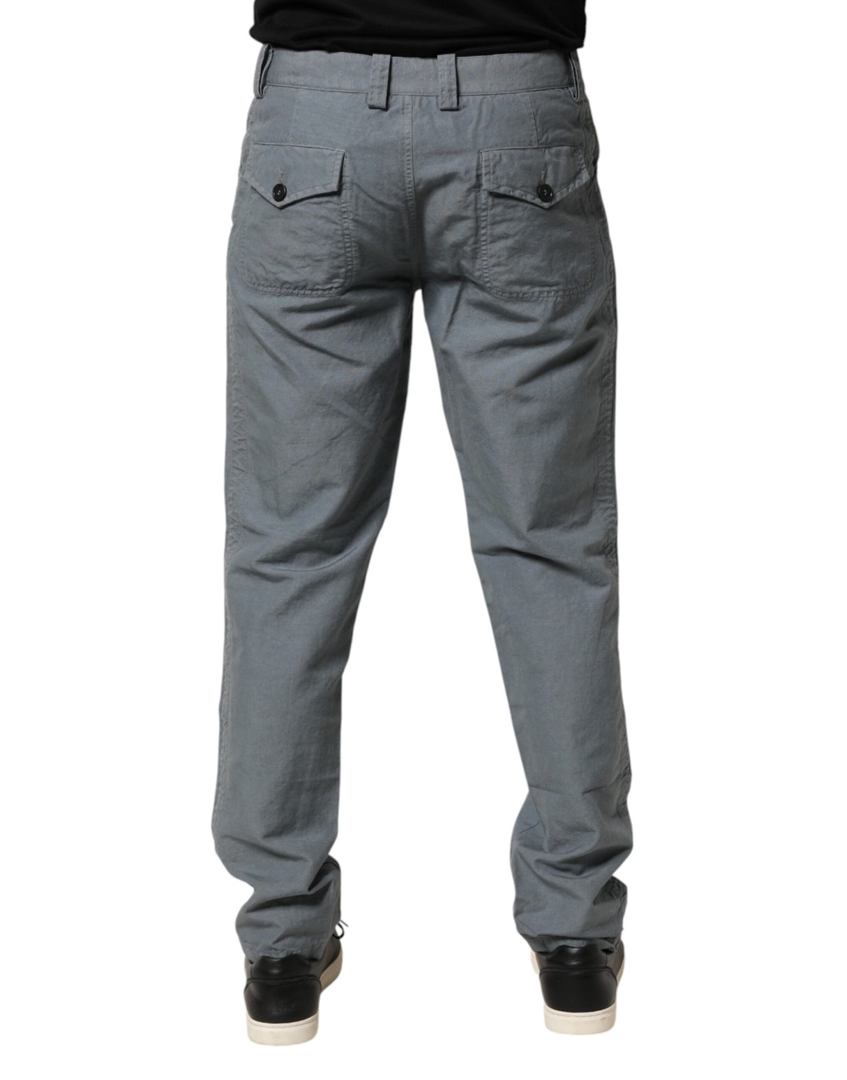 Master Coat Gray Cotton Regular Fit Men Denim Trouser Jeans