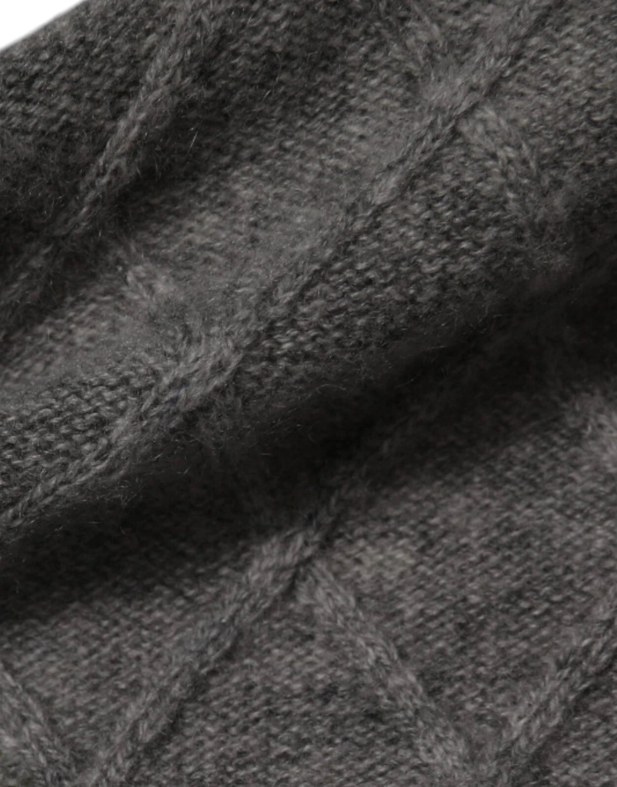 Ballantyne Gray Cashmere Argyle Intarsia Knit Crew Neck Men Sweater