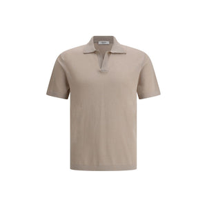 Cruna Beige Cotton Polo Shirt