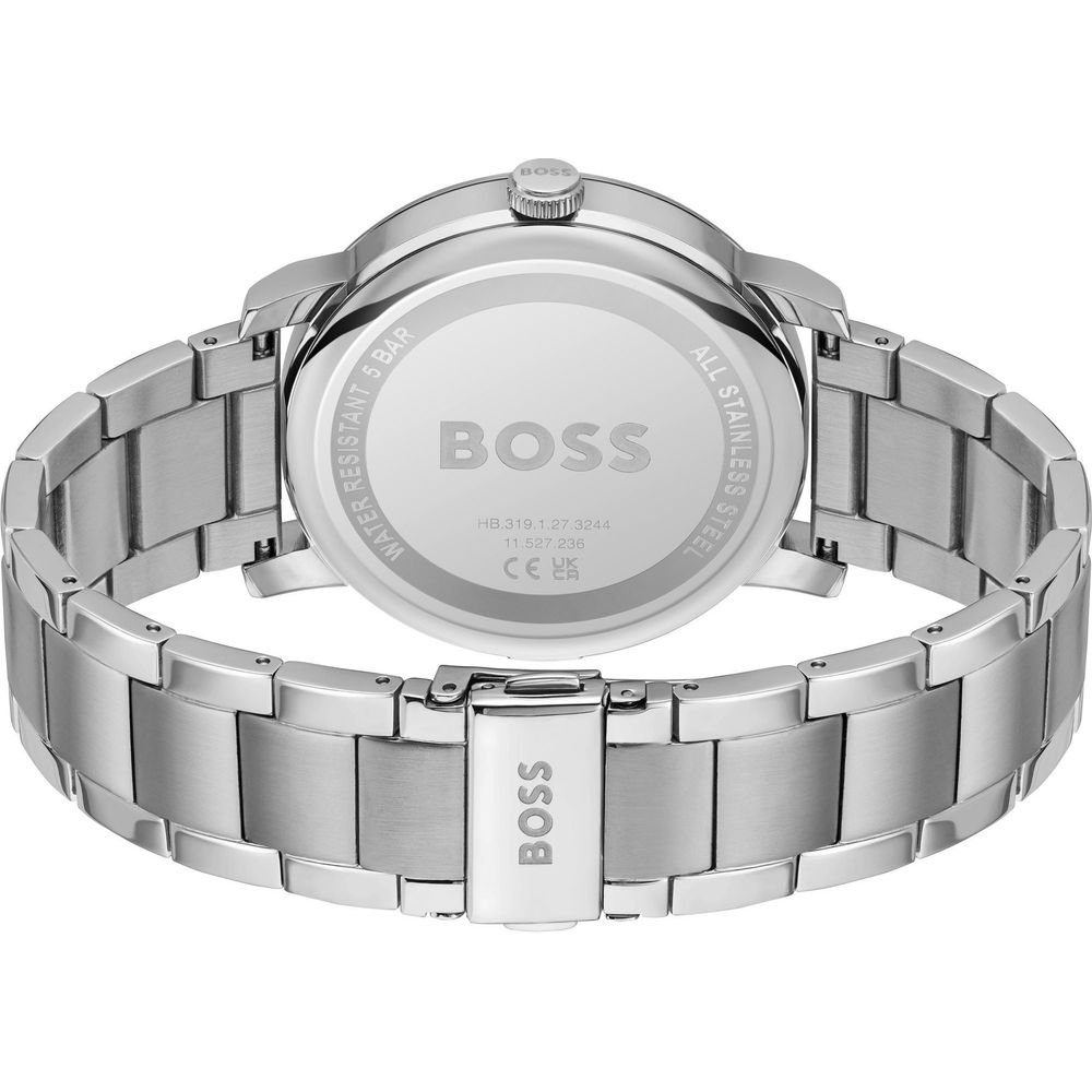 Hugo Boss Gray Stainless Steel Dress Watch