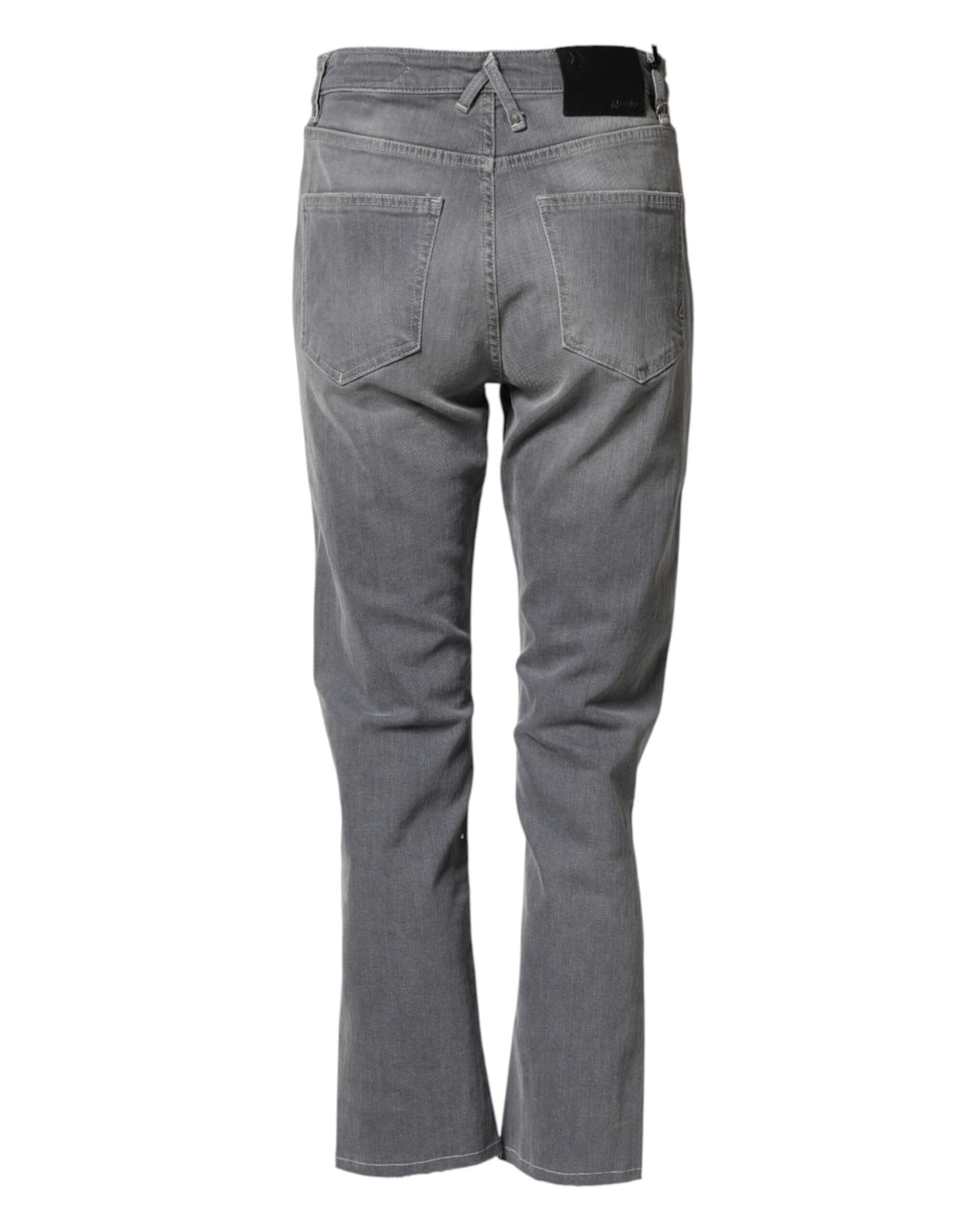 CYCLE Gray Tattered Mid Waist Men Straight Denim Trouser Jeans