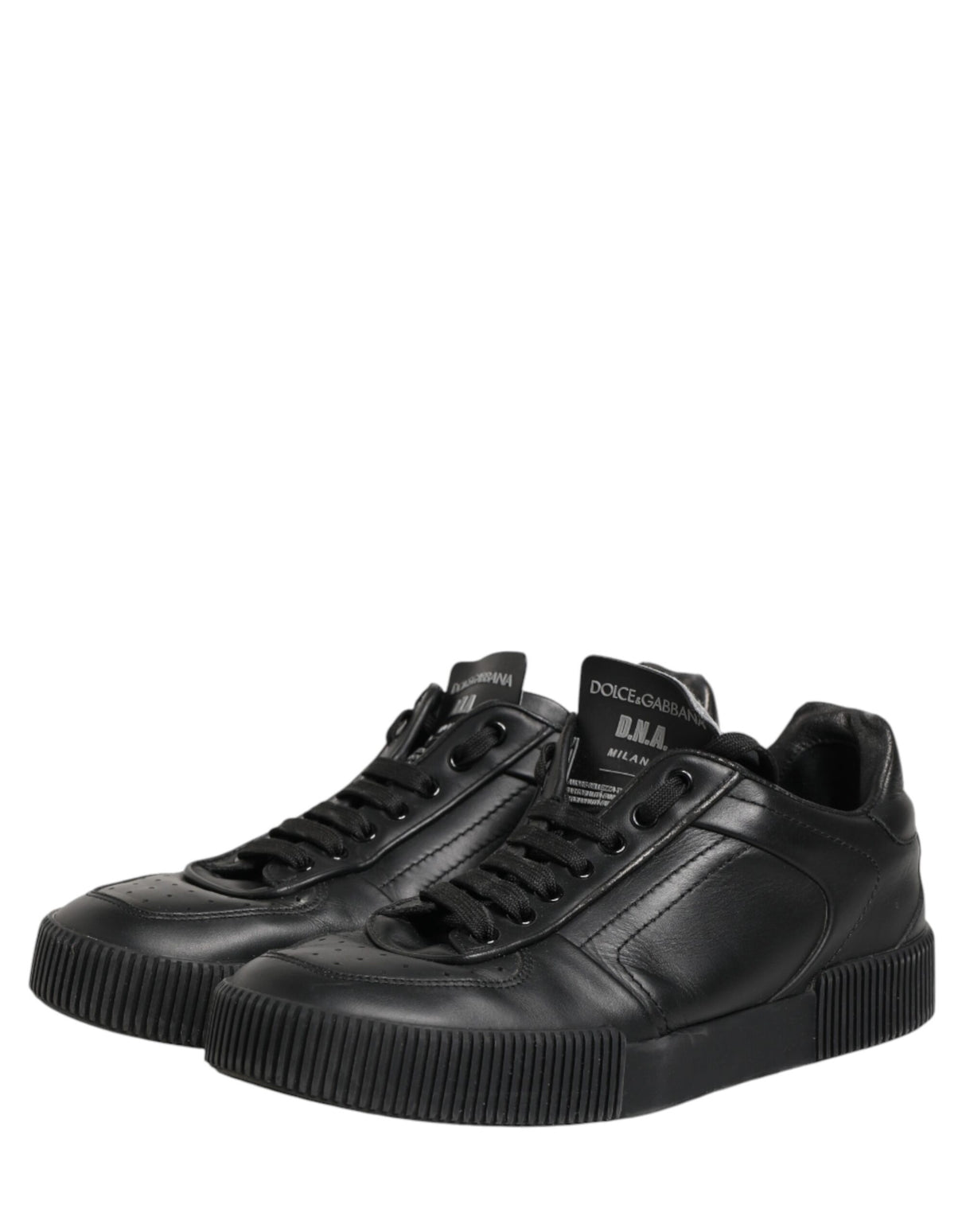 Dolce & Gabbana Black MIAMI Calf Low Top Men Sneakers Shoes