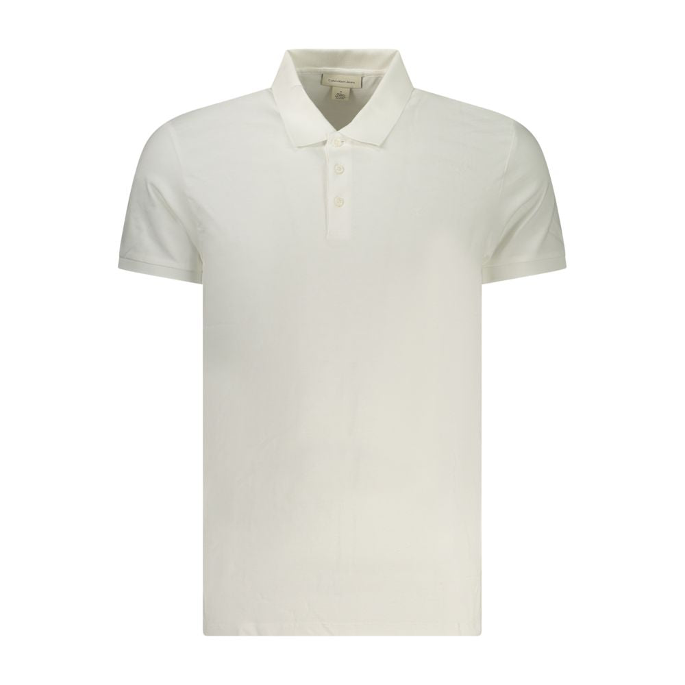 Calvin Klein Bianco Cotton Men Polo
