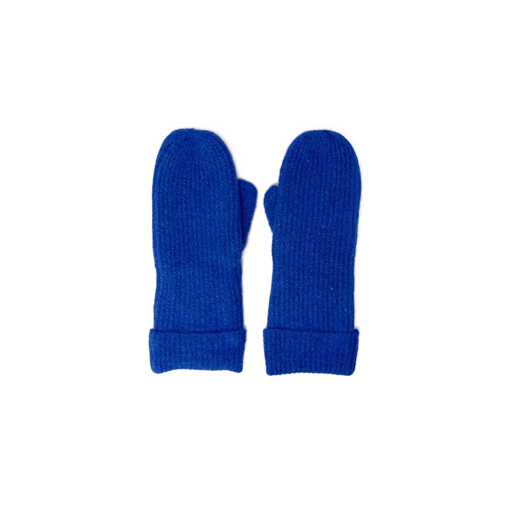 Vero Moda Blue Marabou Gloves