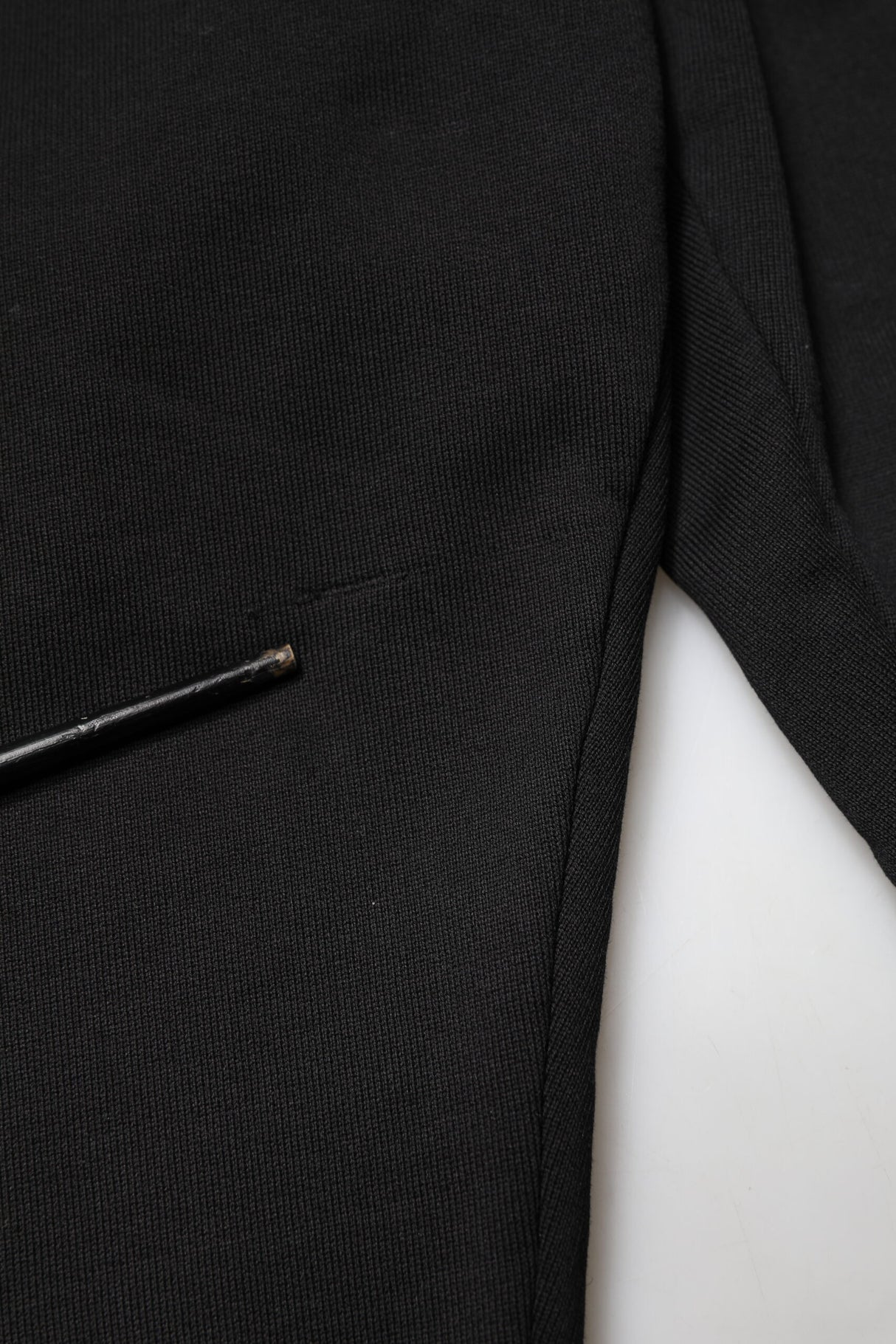 Dolce & Gabbana Black Cotton Mid Waist Jogger Trousers Pants