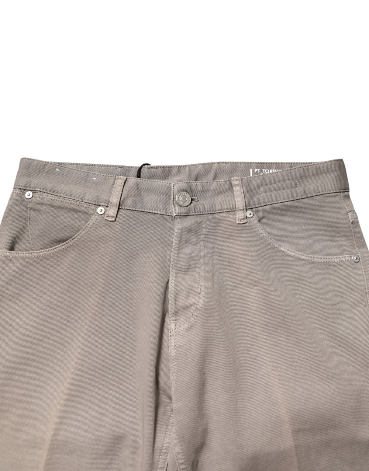 PT Torino Brown Bull Denim Reggae Mastice Straight Trouser Jeans