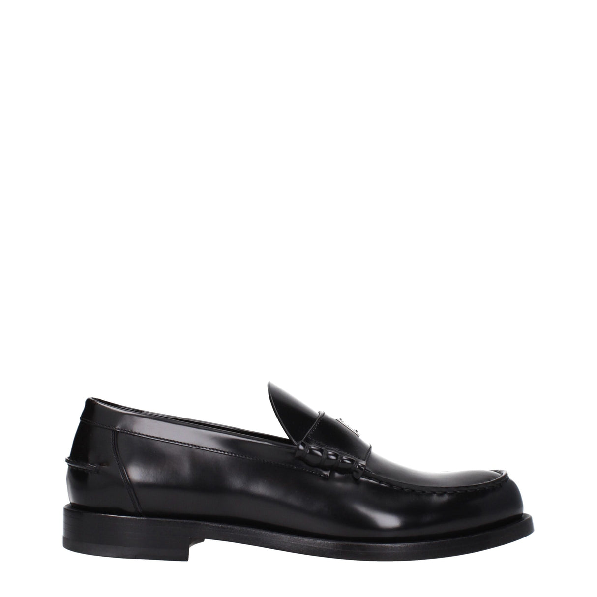 Givenchy Black Leather Slip-On Loafers