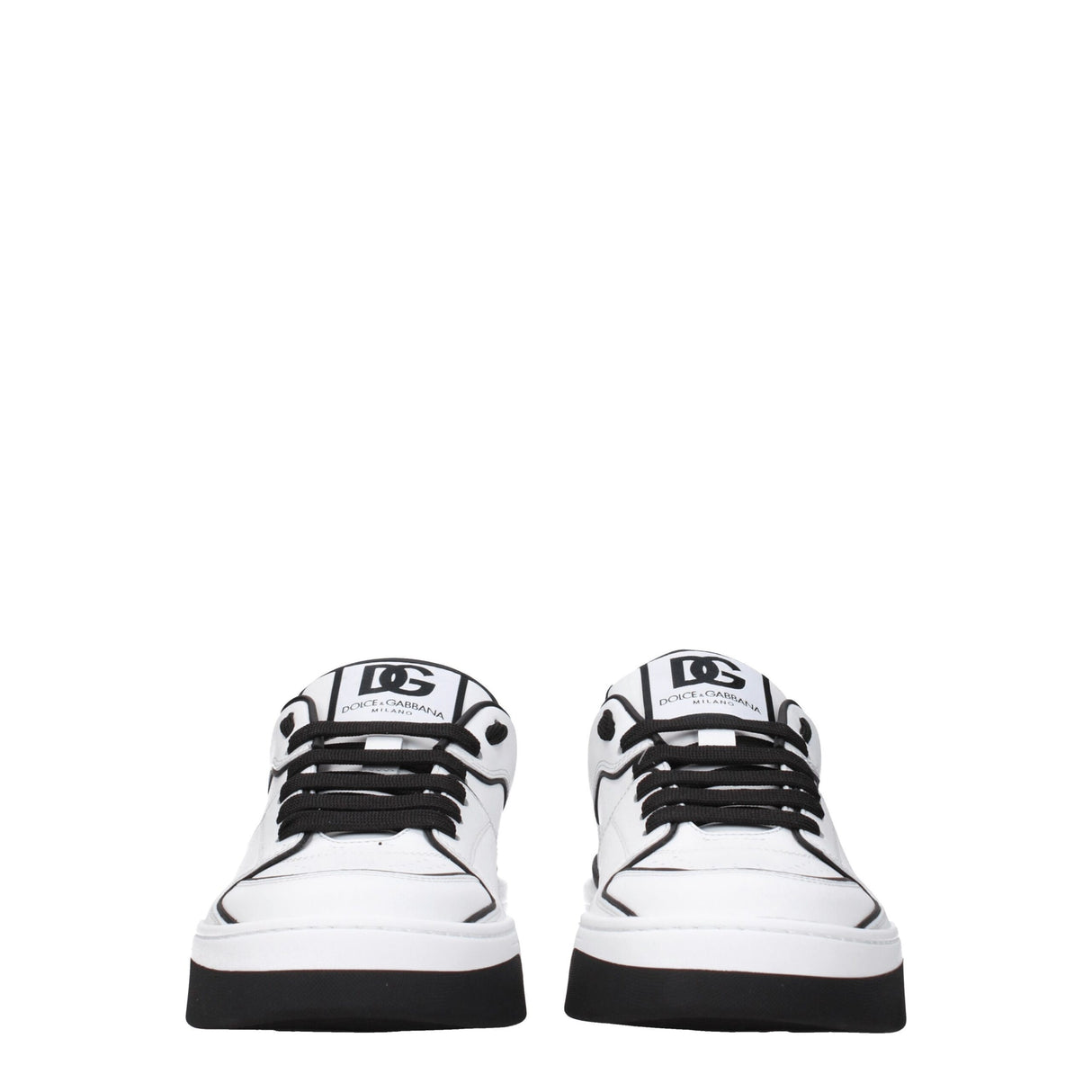 Dolce & Gabbana White Leather Sneakers