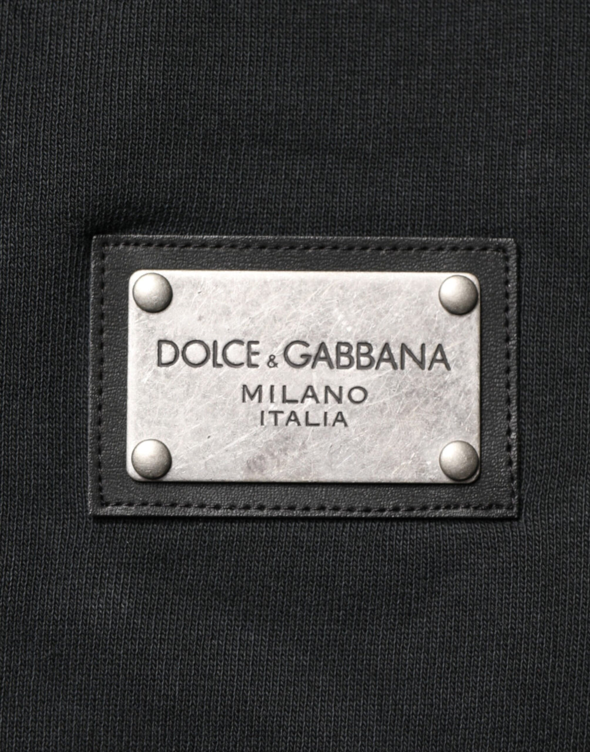 Dolce & Gabbana Black Full Zip Hooded Men Sweatshirt Sweater