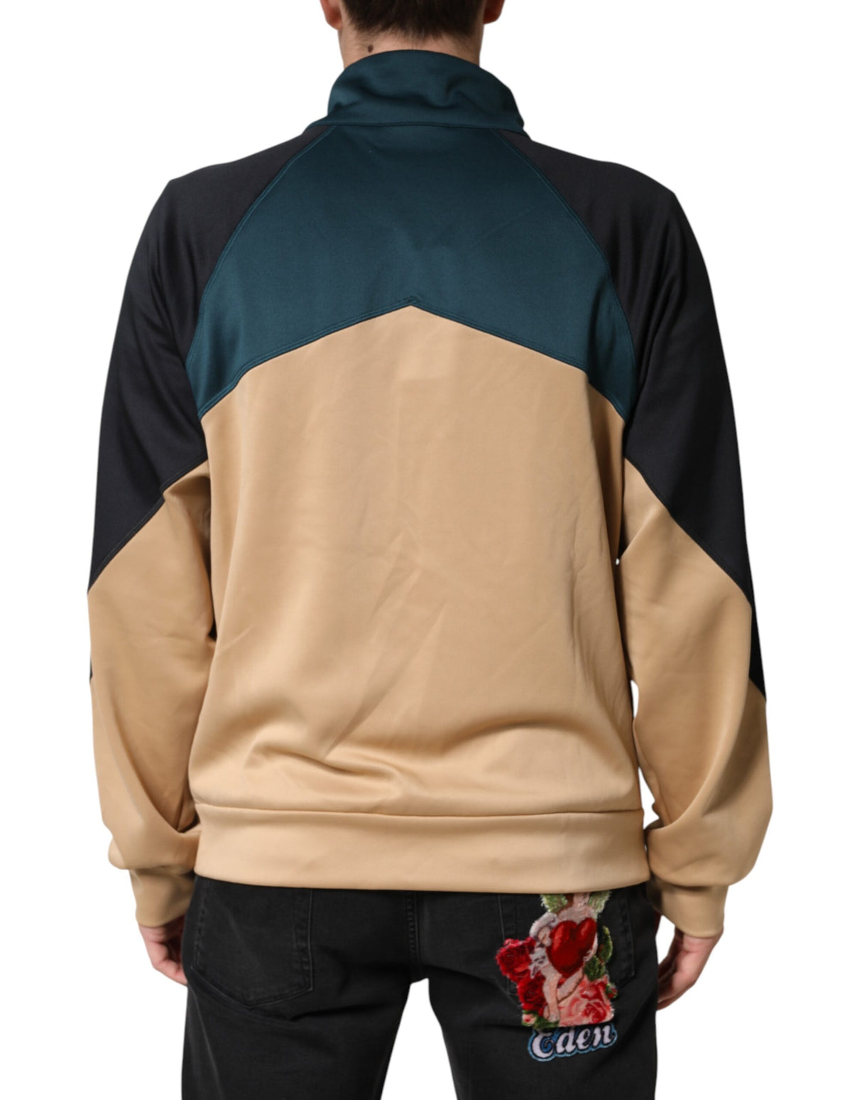 Dolce & Gabbana DG Mock Neck Sweatshirt Sweater Multicolor
