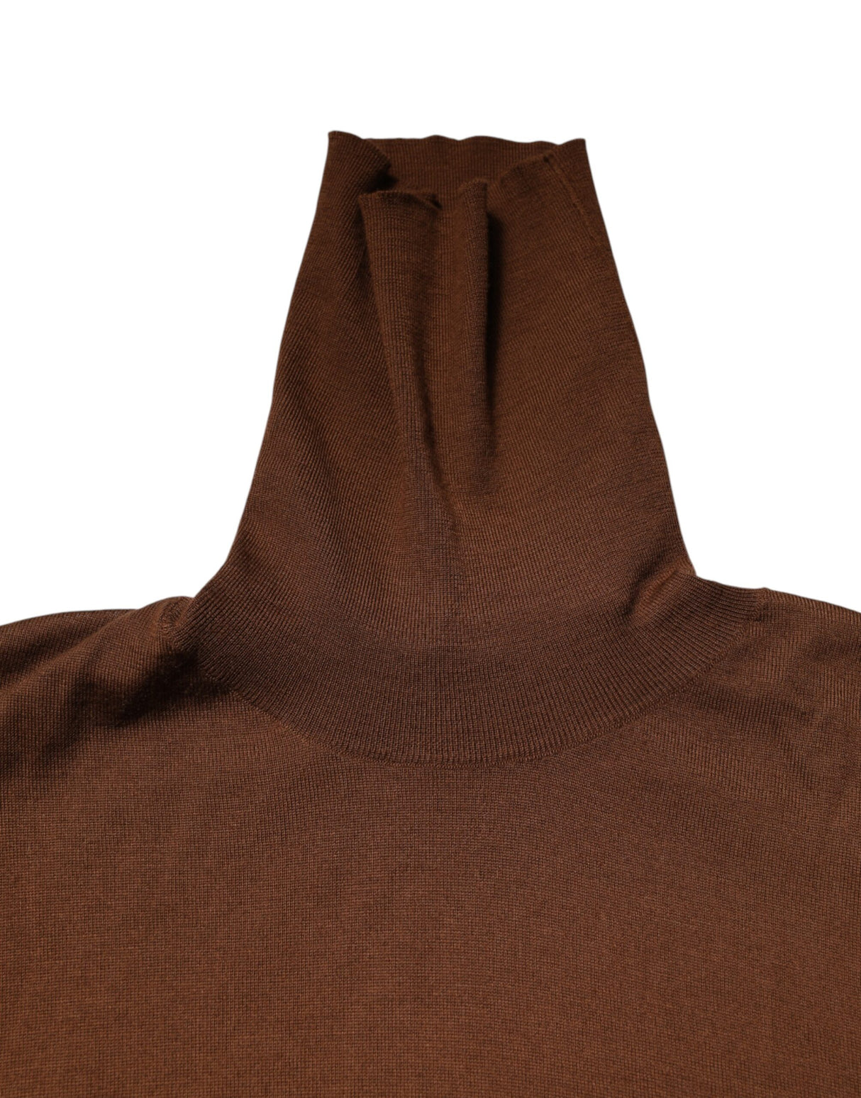 Dolce & Gabbana Brown Cashmere Turtle Neck Pullover Sweater