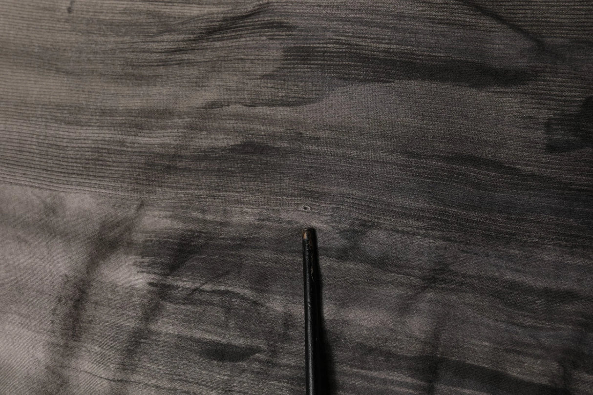 Laneus Gray Two Tone Cotton Round Neck Short Sleeves T-shirt