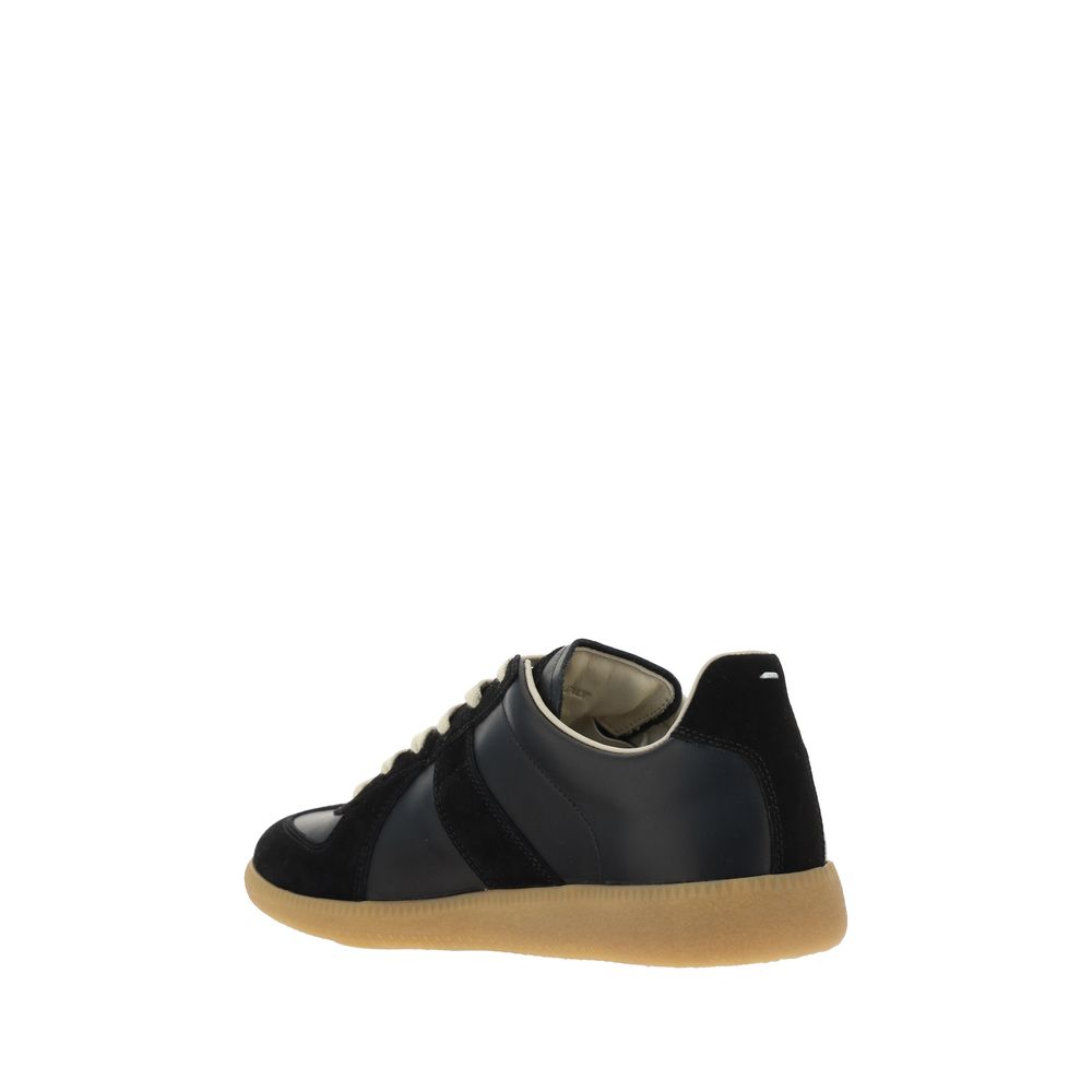 Margiela Black Rubber Low Top Sneakers