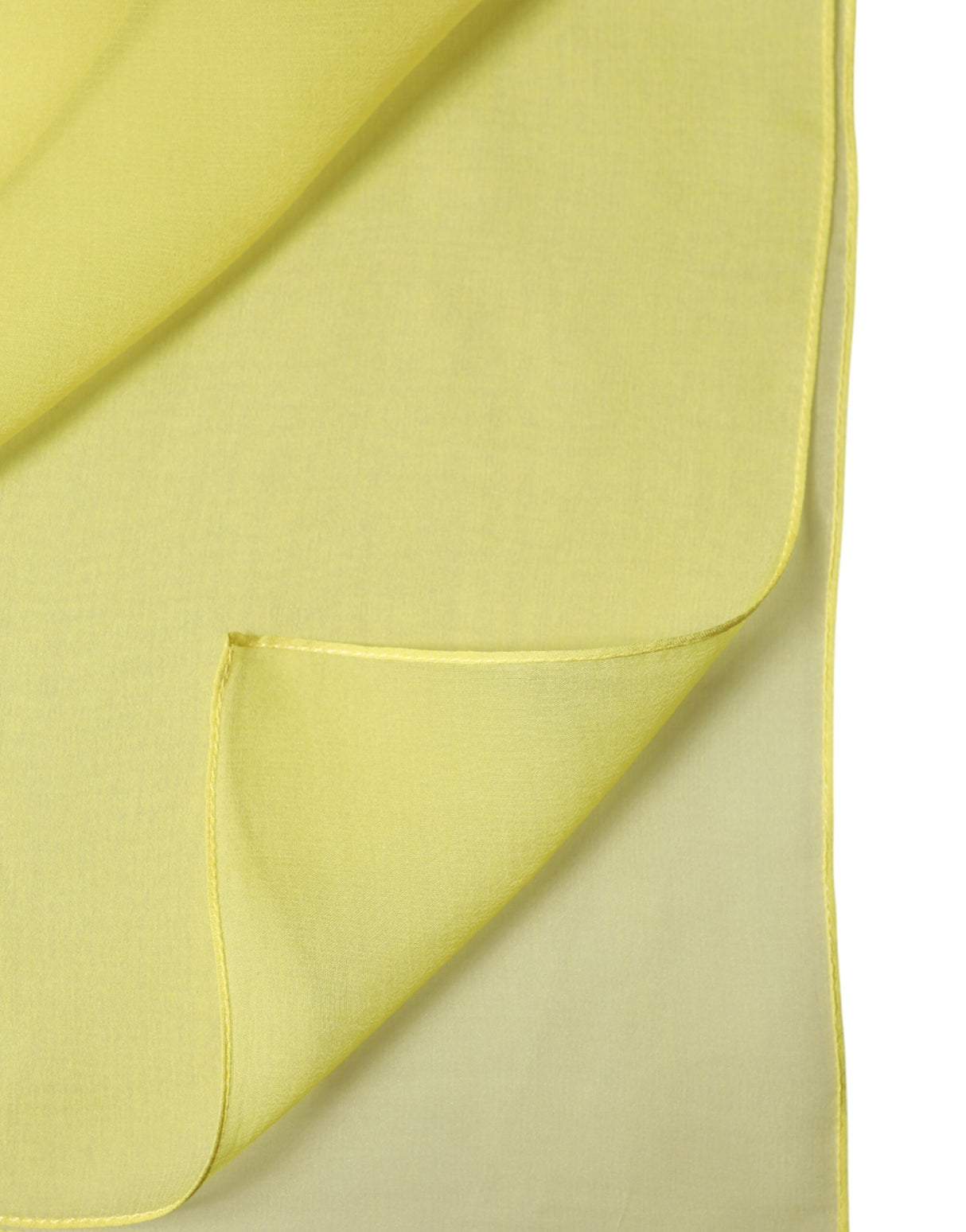 Dolce & Gabbana Yellow Stole Silk Neck Wrap Shawl Men Scarf
