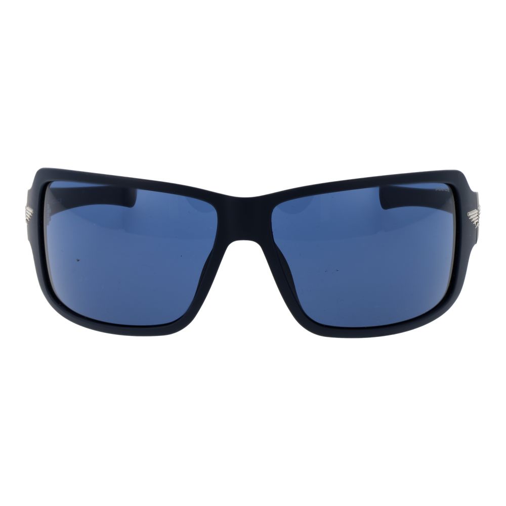 Police Blue Plastic Sunglasses