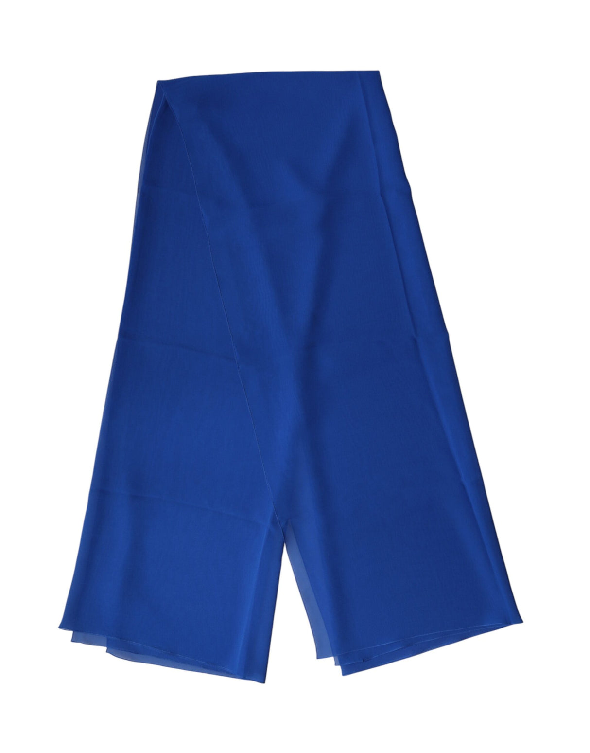 Dolce & Gabbana Blue Silk Stole Neck Wrap Shawl Men Scarf