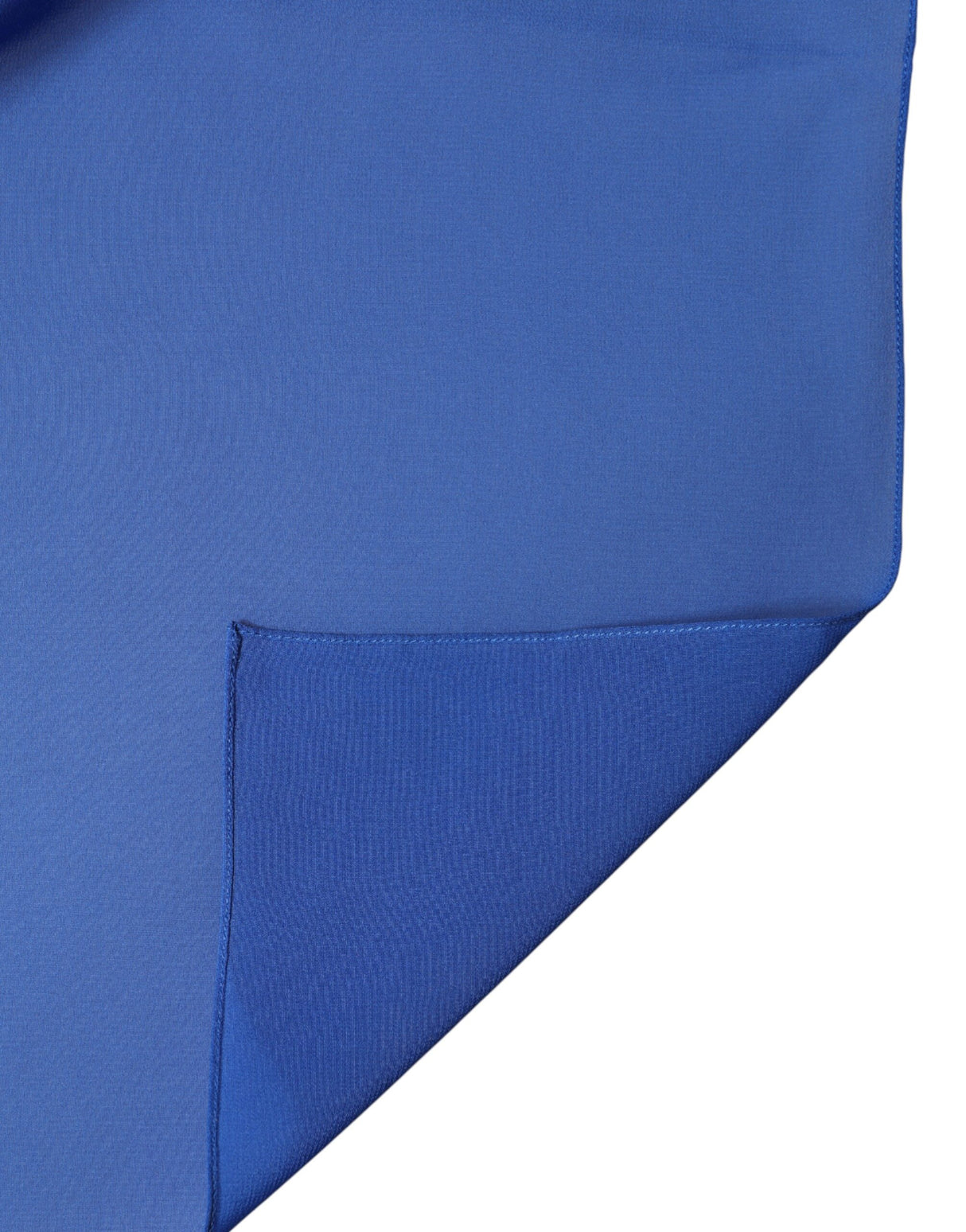 Dolce & Gabbana Blue Silk Stole Neck Wrap Shawl Men Scarf