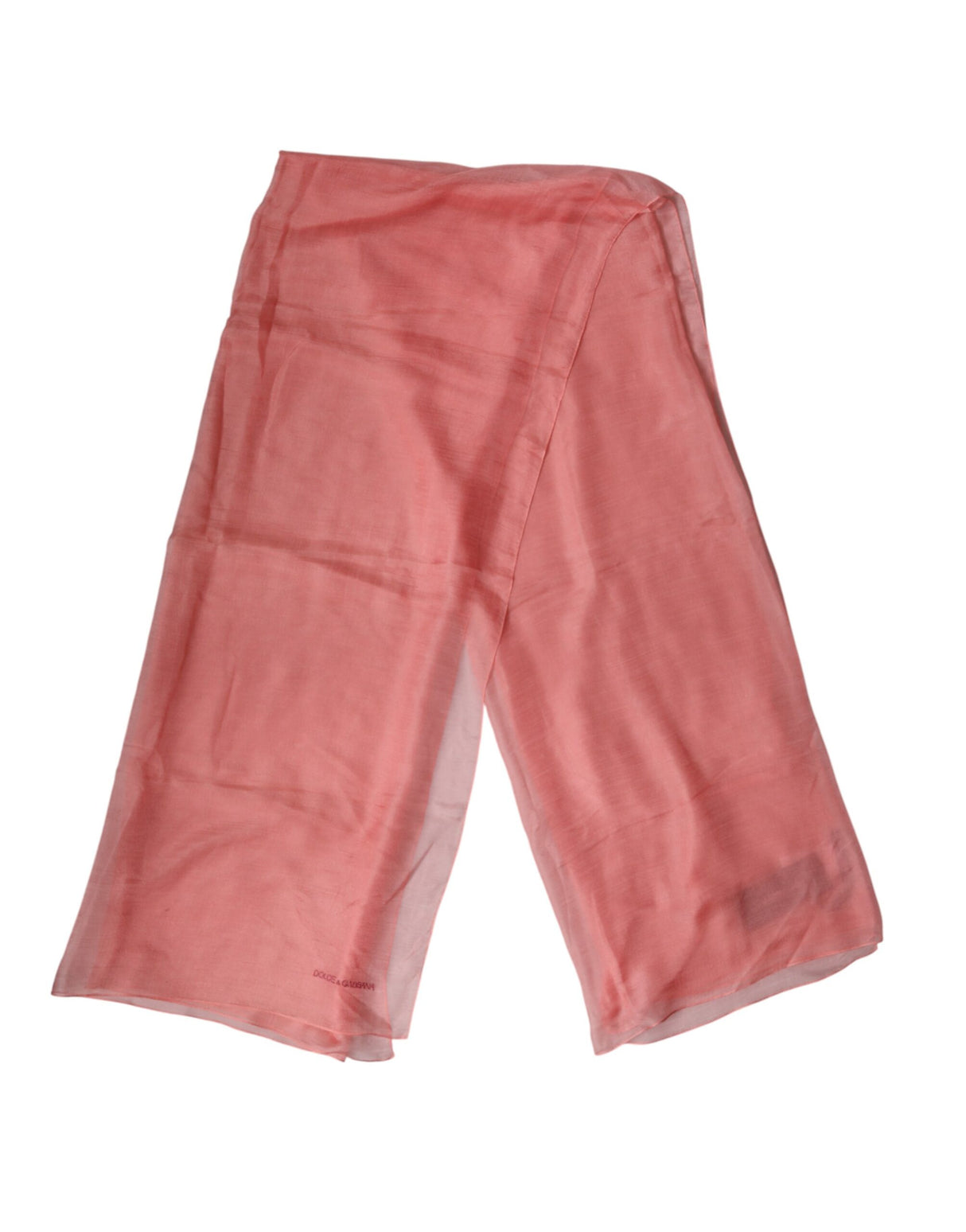 Dolce & Gabbana Light Pink Cashmere Neck Wrap Shawl Scarf