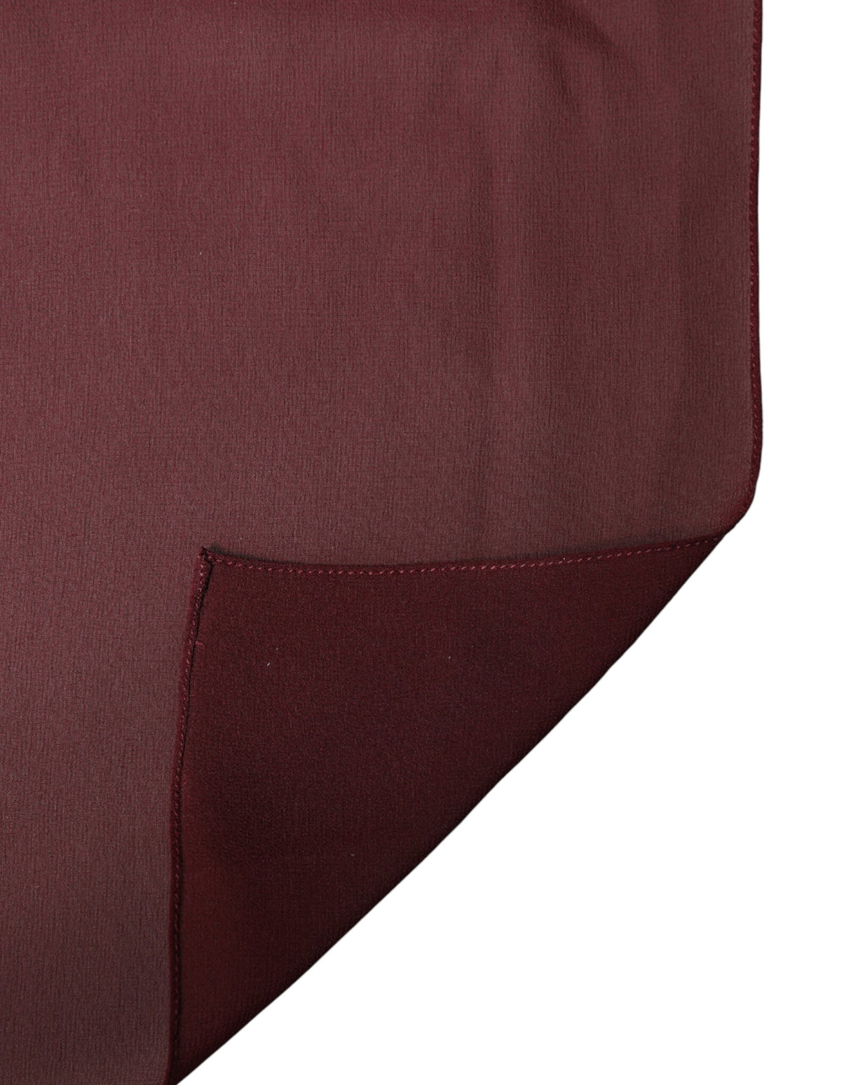Dolce & Gabbana Maroon Silk Stole Neck Wrap Shawl Men 200cm x 130cm Scarf