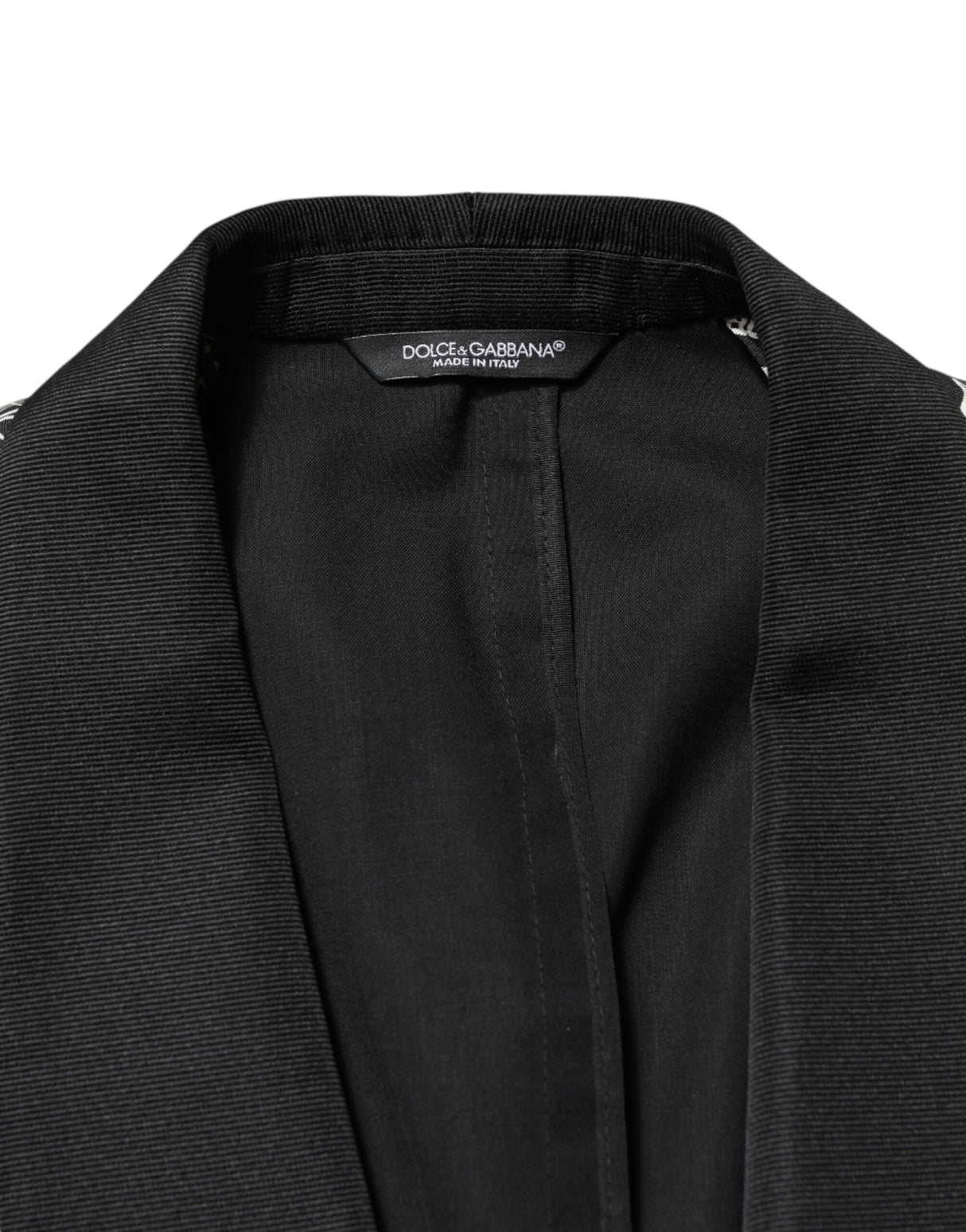 Dolce & Gabbana Black Jazz Club Silk Single Breasted Blazer