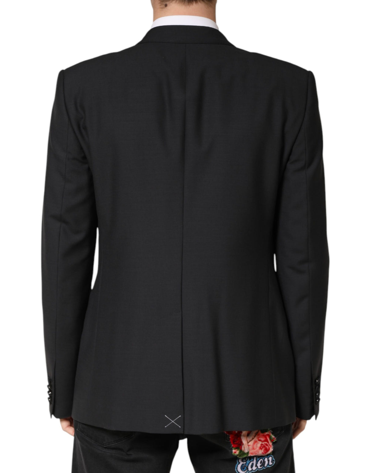 Dolce & Gabbana Black MARTINI Single Breasted Jacket Blazer