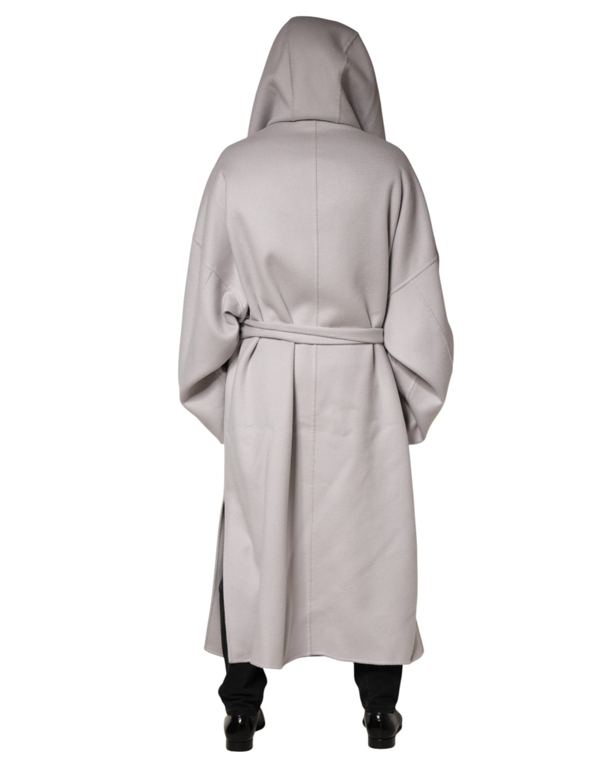 Dolce & Gabbana Off White Belted Long Trench Coat Men Jacket