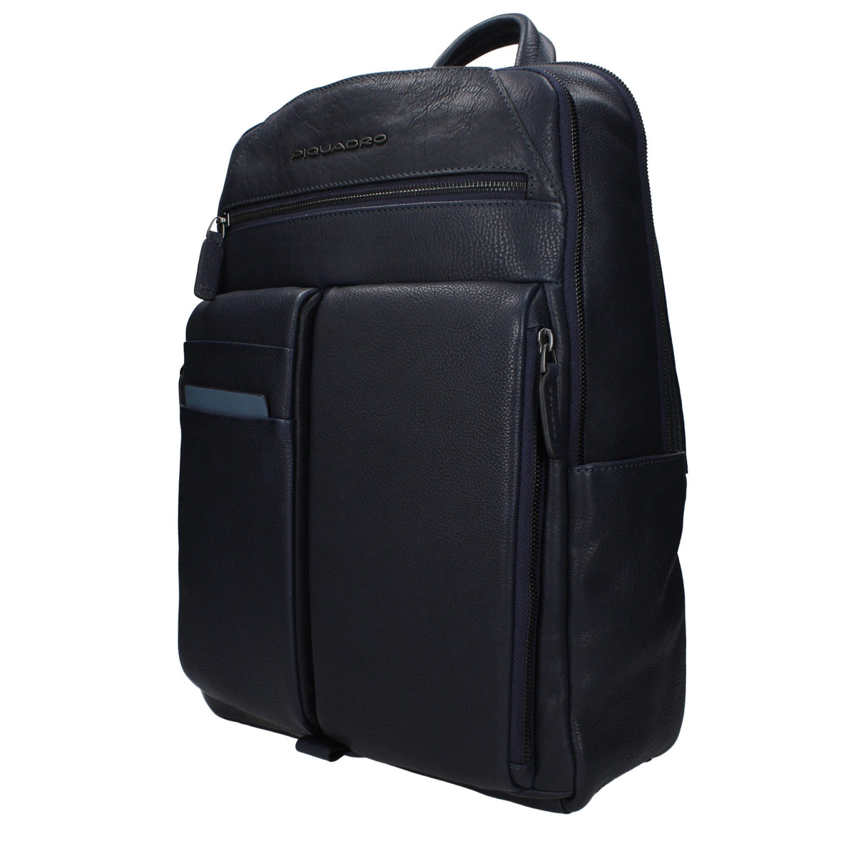 Piquadro Blue Leather Backpack