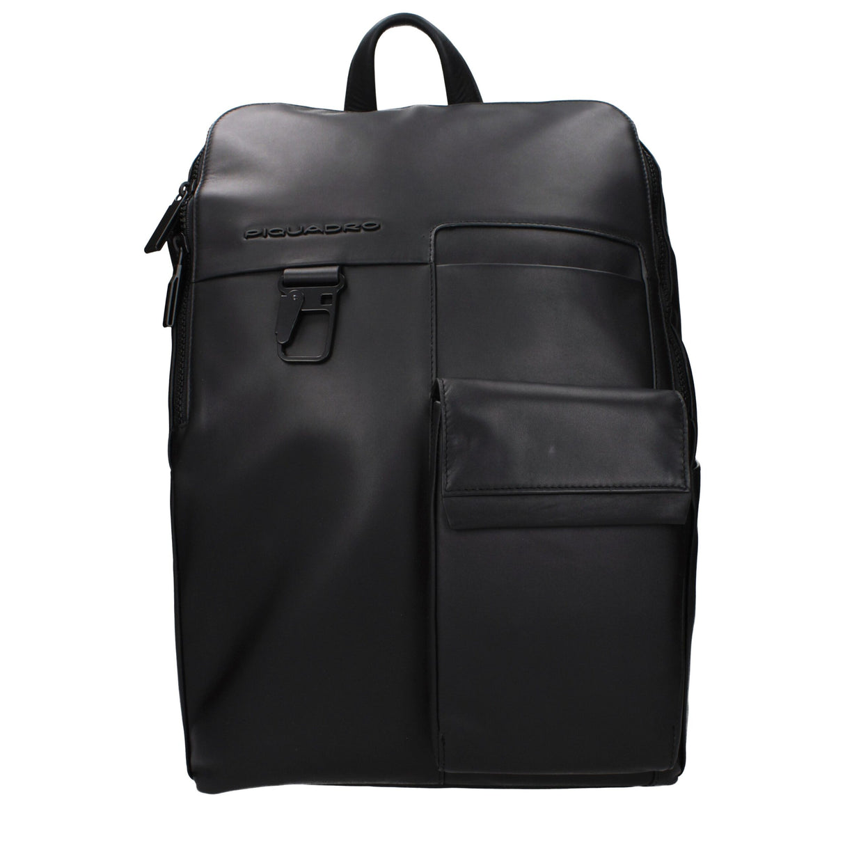 Piquadro Black Leather Backpack