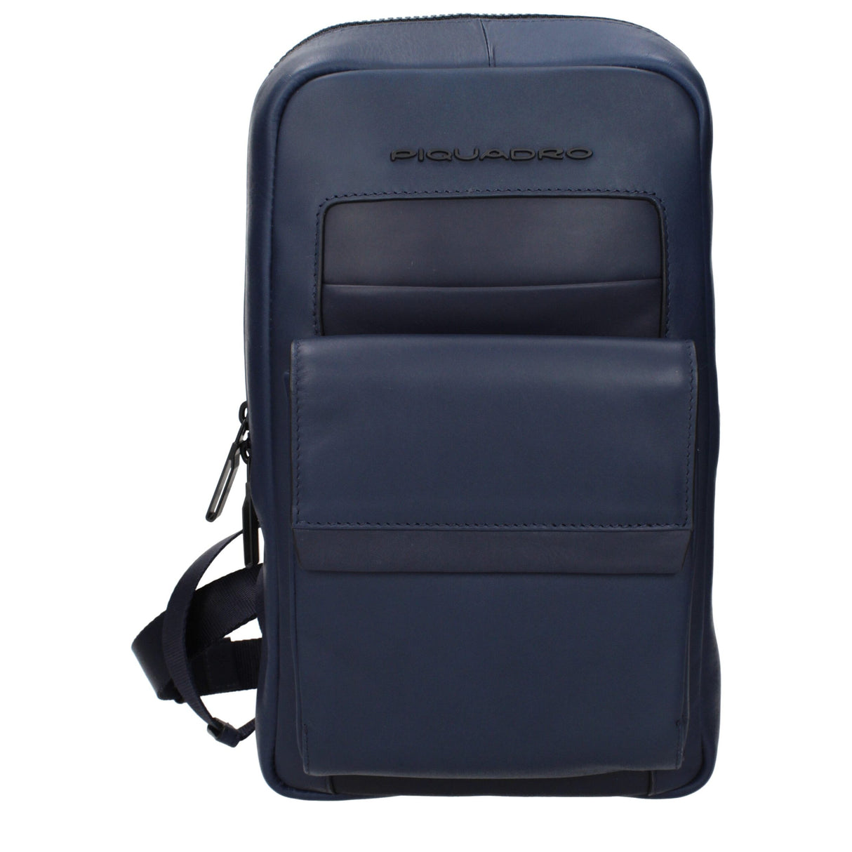 Piquadro Blue Leather Backpack