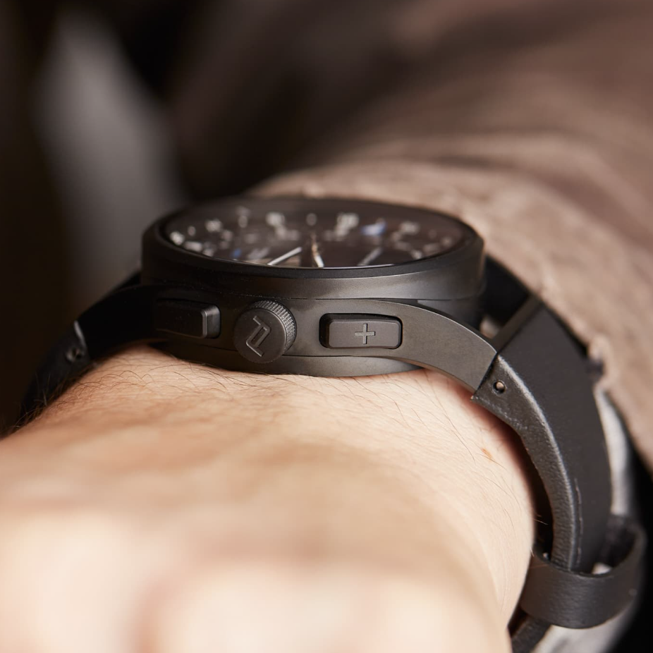 Porsche Design Black Leather Watch