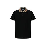 Burberry Black Cotton Polo Shirt