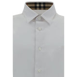 Burberry White Cotton Dress Shirt