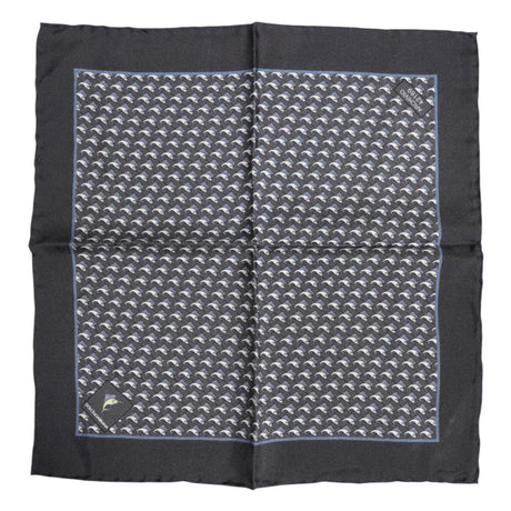 Dolce & Gabbana Black Silk Scarf