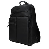 Piquadro Black Leather Backpack
