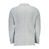 Gant Gray Polyester And Wool Blazer
