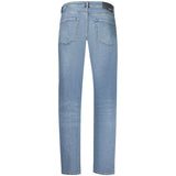 Hugo Boss Blue Cotton Men's Regular-Fit Jeans