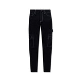 Burberry Black Cotton Cargo Pants