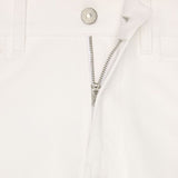Celine White Cotton Straight-Leg Jeans