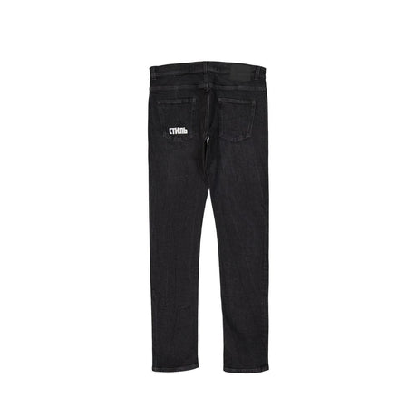Heron Preston Black Cotton Slim Fit Jeans