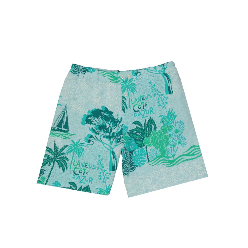 Laneus Bicolor Cotton Shorts