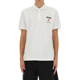 Moschino Couture White Cotton Polo Shirt