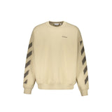 Off-White Beige Cotton Sweatshirt