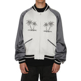 Palm Angels Gray Acetate Bomber