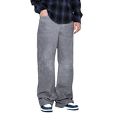 Amiri Gray Leather Pants