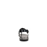 Saint Laurent Black Calfskin Strap-On Sandals