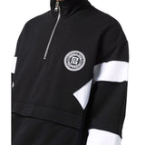 Balmain Black Cotton Sweatshirt