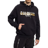 Balmain Black Cotton Sweatshirt