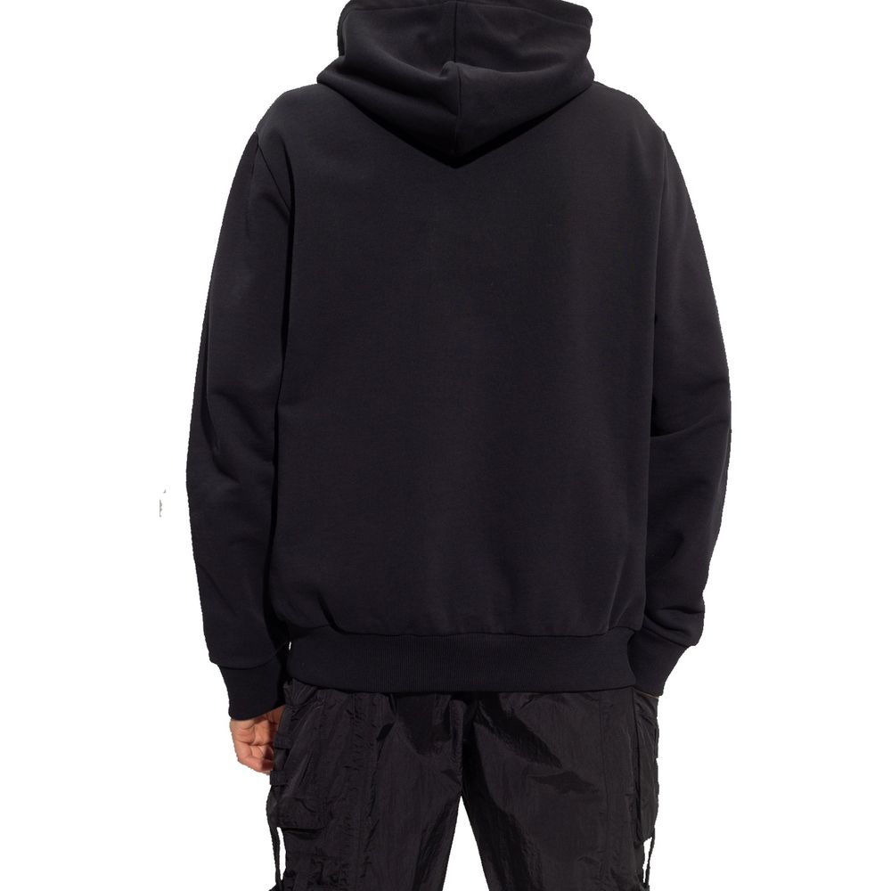 Balmain Black Cotton Sweatshirt
